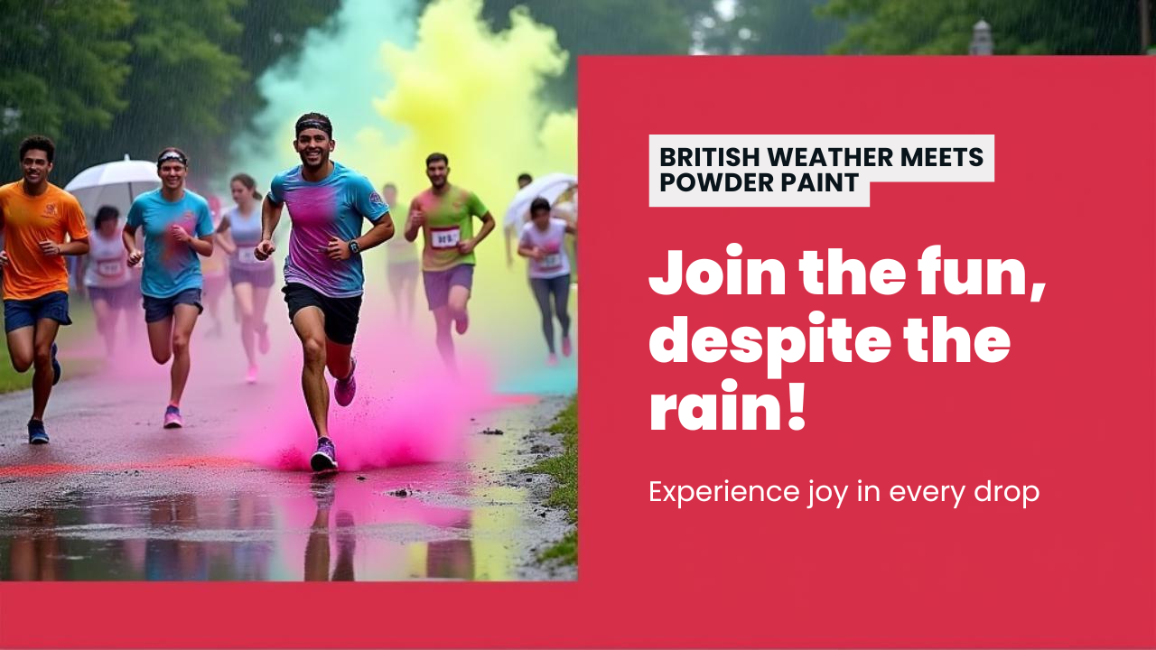 British Weather Meets Powder Paint: What Happens at a Rainy Colour Run?