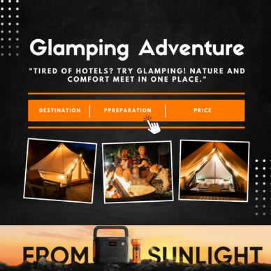 Try a glamping adventure