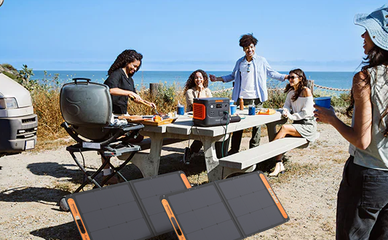 Solar Panel Power Bank for Camping