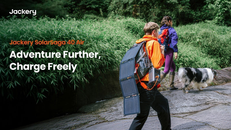 Solar Power to Go: Jackery Unveils SolarSaga 40 Air, the Next Generation of Compact Foldable Solar Panels