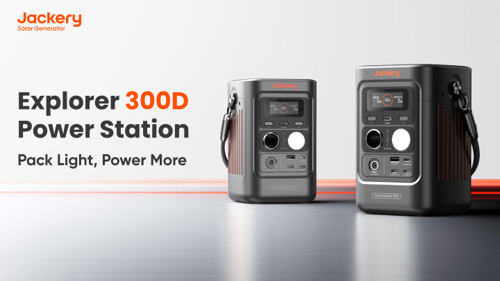New Form Factor, Direct DC Output, Trusted Performance: The Versatile Jackery Explorer 300D Bridges the Gap Between Power Bank and Power Station