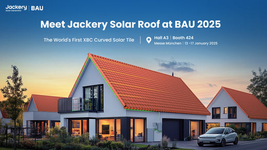 European Debut: Jackery Presents the World First-Ever Curved XBC Solar Roof Tiles at BAU 2025