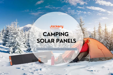 camping solar panels with Jackery