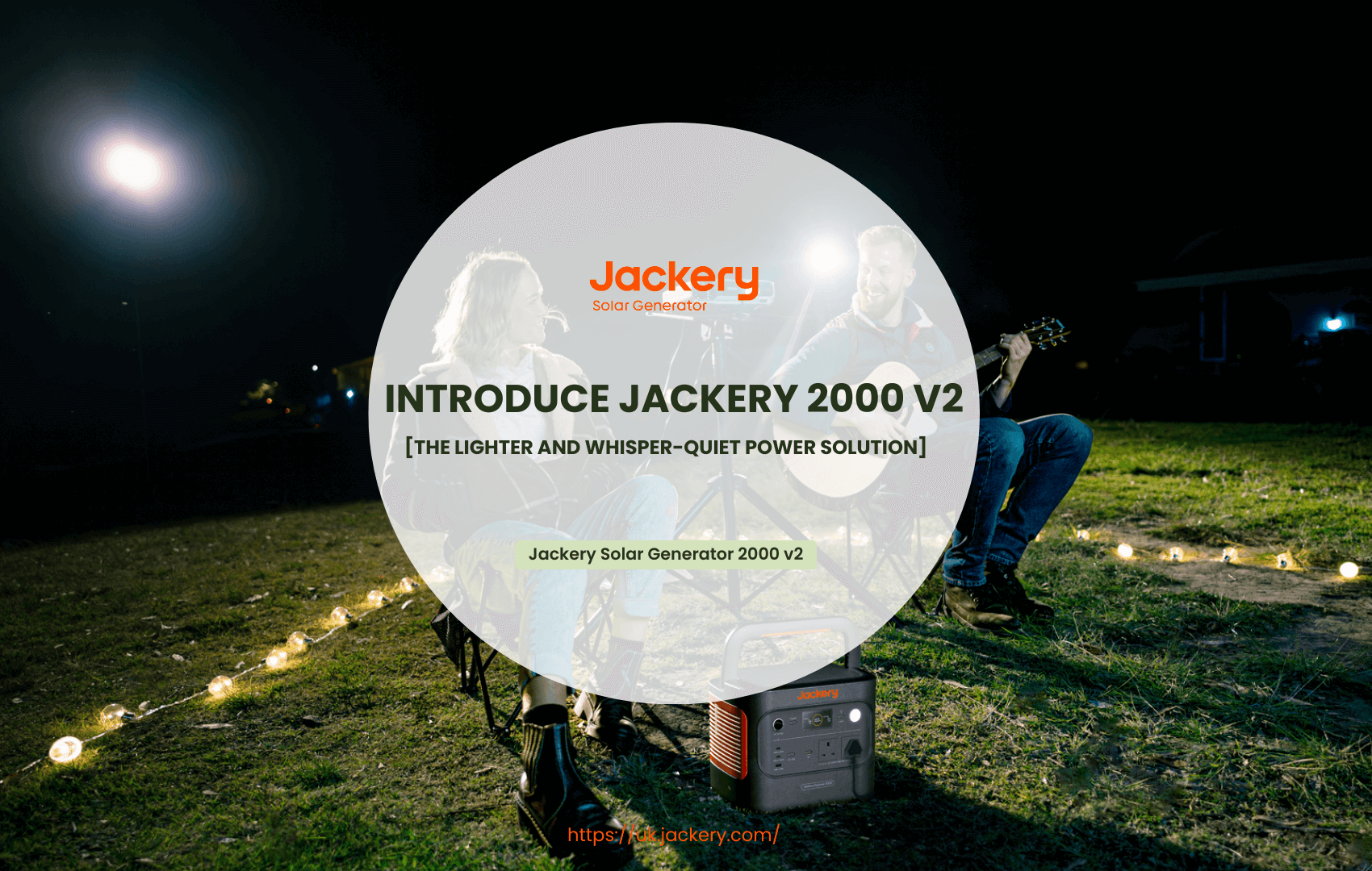 Introduce Jackery 2000 v2: The Lighter and Whisper-Quiet Power Solution