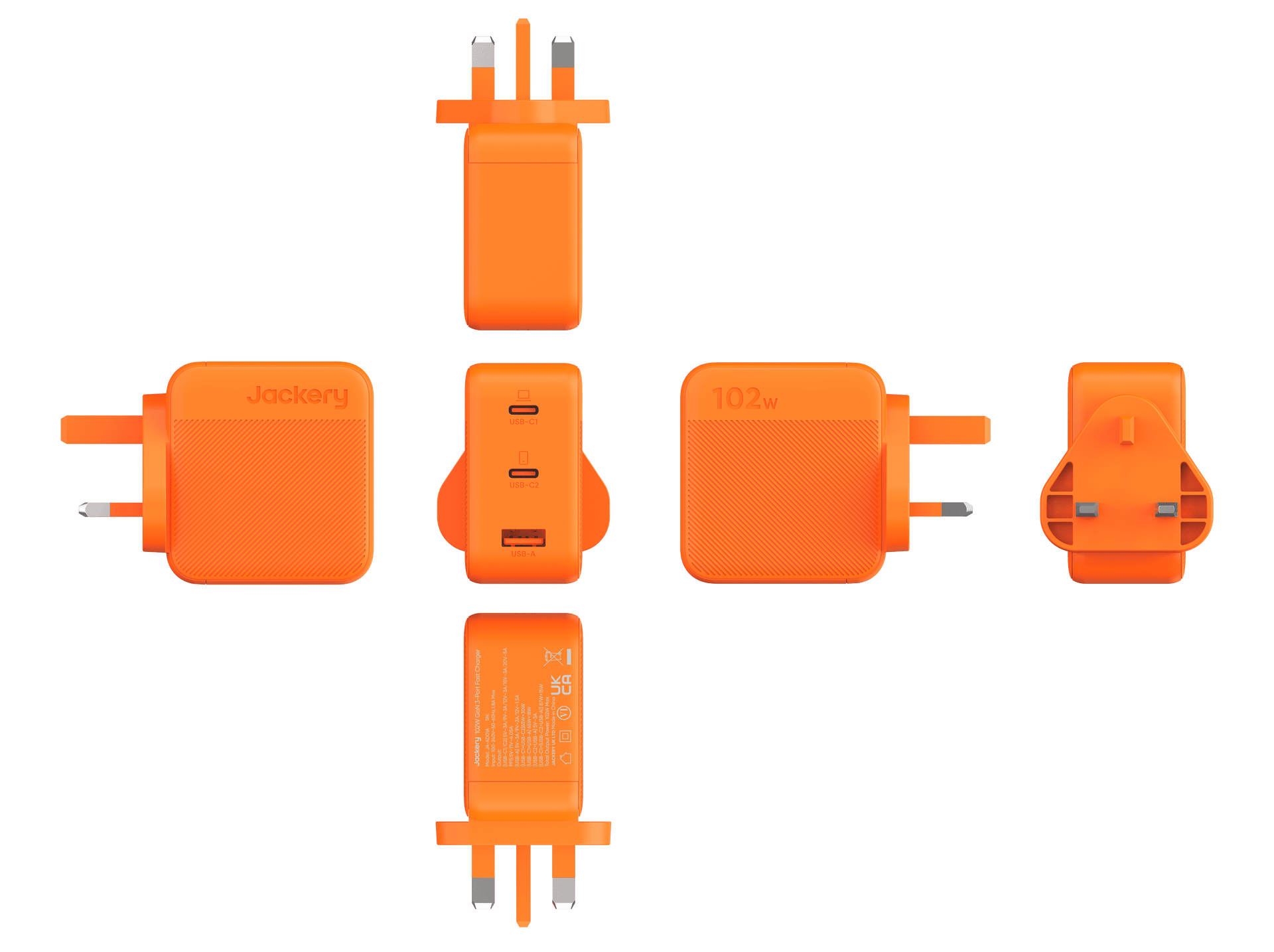 Jackery 102W GaN 3-Port Fast Charger