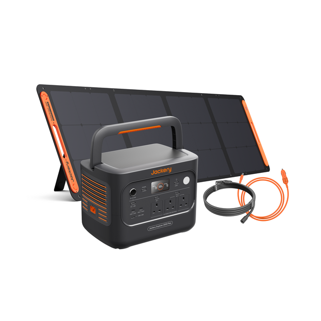 Jackery Explorer 2000 Plus v2 Portable Power Station with accessories