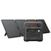 Jackery 1000 Plus v2 portable power station 1000 W with a foldable 100W solar panel system, shown on a clean white background.