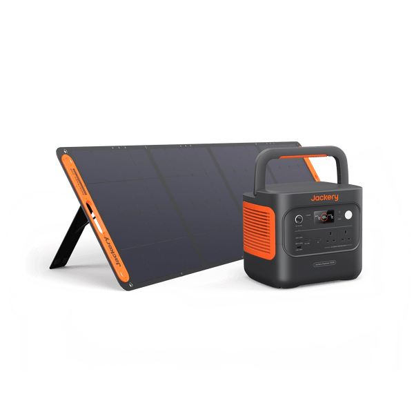 Jackery Solar Generator 2000 v2 with 200W Solar Panel Bifacial